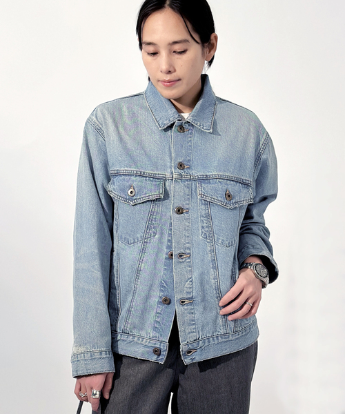 Johnbull（ジョンブル）の「【JOHNBULL/ジョンブル】デニムジャケット（デニムジャケット・レディース・サックスブルー・FREE）」の10枚目の写真