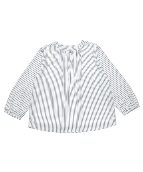 TOKYO SHIRTS（トウキョウシャツ）の「ネックギャザー長袖ブラウス 前後2way（Tシャツ/カットソー・レディース・ブルー系その他/モカ・L/M）」の2枚目の写真