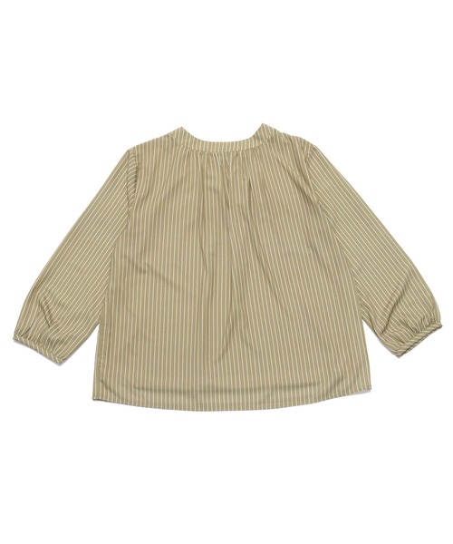 TOKYO SHIRTS（トウキョウシャツ）の「ネックギャザー長袖ブラウス 前後2way（Tシャツ/カットソー・レディース・ブルー系その他/モカ・L/M）」の3枚目の写真