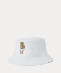 Polo Ralph Lauren コットンバケットハット ホワイト POLO RALPH LAUREN コットンバケットハットホワイト