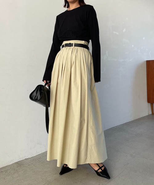 CAPRICIEUX LE'MAGE(カプリシューレマージュ)の「コルセットロンT(Tシャツ/カットソー・レディース・ブラック/ライトベージュ・FREE)」の20枚目の写真