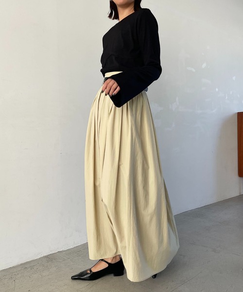 CAPRICIEUX LE'MAGE(カプリシューレマージュ)の「コルセットロンT(Tシャツ/カットソー・レディース・ブラック/ライトベージュ・FREE)」の21枚目の写真