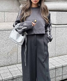 esutoreja | ラインショートスウェット(Tシャツ/カットソー)