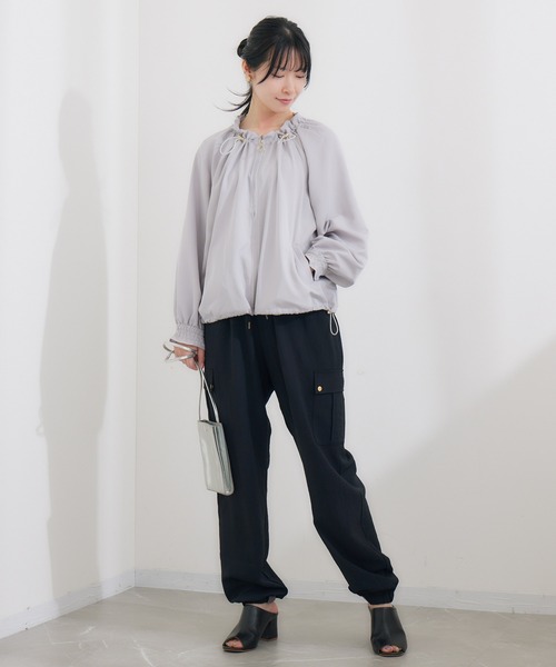 KATHARINE ROSS（キャサリンロス）の「【KATHARINE ROSS】テープデザインイージーカーゴパンツ（カーゴパンツ・レディース・ブラック/カーキ・MEDIUM）」の19枚目の写真