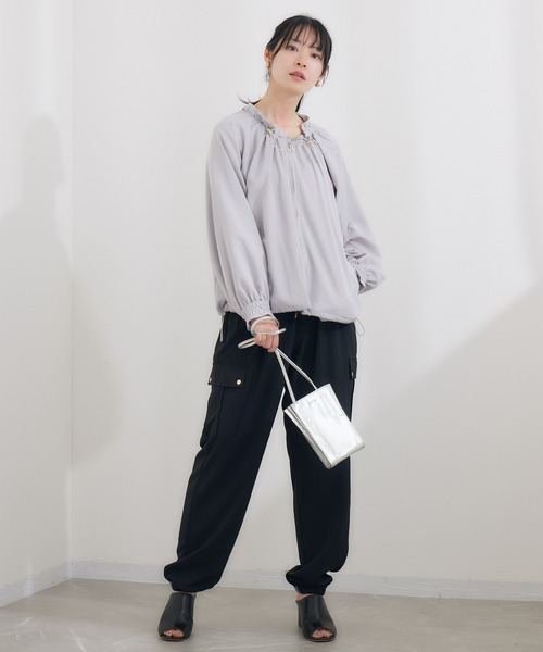 KATHARINE ROSS（キャサリンロス）の「【KATHARINE ROSS】テープデザインイージーカーゴパンツ（カーゴパンツ・レディース・ブラック/カーキ・MEDIUM）」の20枚目の写真