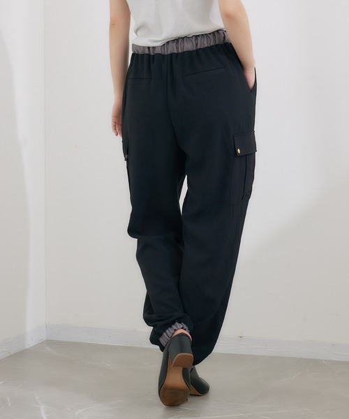 KATHARINE ROSS（キャサリンロス）の「【KATHARINE ROSS】テープデザインイージーカーゴパンツ（カーゴパンツ・レディース・ブラック/カーキ・MEDIUM）」の16枚目の写真