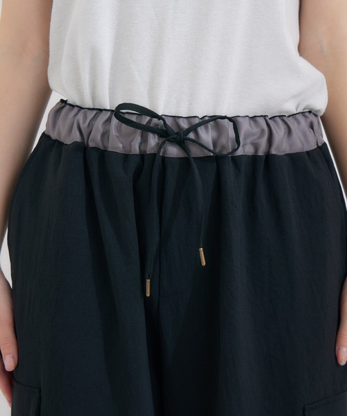 KATHARINE ROSS（キャサリンロス）の「【KATHARINE ROSS】テープデザインイージーカーゴパンツ（カーゴパンツ・レディース・ブラック/カーキ・MEDIUM）」の8枚目の写真