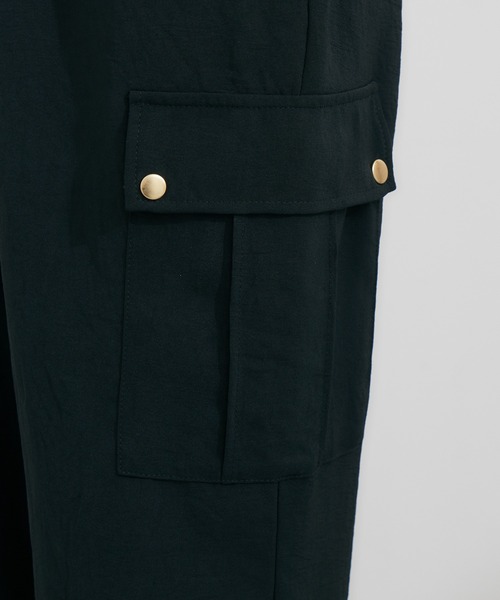 KATHARINE ROSS（キャサリンロス）の「【KATHARINE ROSS】テープデザインイージーカーゴパンツ（カーゴパンツ・レディース・ブラック/カーキ・MEDIUM）」の12枚目の写真