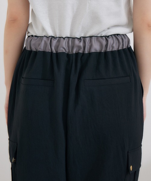 KATHARINE ROSS（キャサリンロス）の「【KATHARINE ROSS】テープデザインイージーカーゴパンツ（カーゴパンツ・レディース・ブラック/カーキ・MEDIUM）」の9枚目の写真