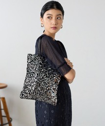 スパンコールトートバッグ お呼ばれ 結婚式 / 大きめ /サブバッグ