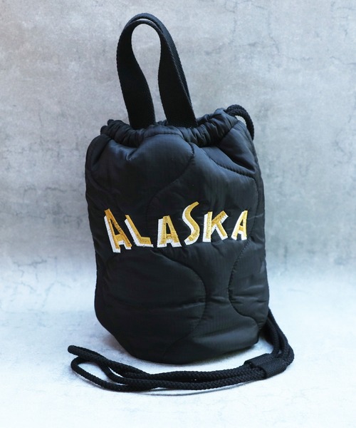 HOUSTON(ヒューストン)の「HOUSTON 刺繍エフェクトバッグ(ALASKA)(ショルダーバッグ・メンズ・ブラック/オリーブドラブ/ウッド・FREE)」の17枚目の写真