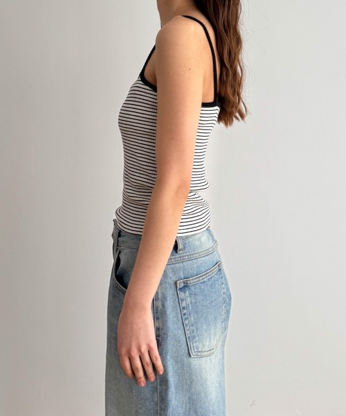 CANAL JEAN（キャナルジーン）の「El mar　ボーダーアンサンブル（アンサンブル・レディース・ネイビー/アイボリー・ONE SIZE）」の8枚目の写真