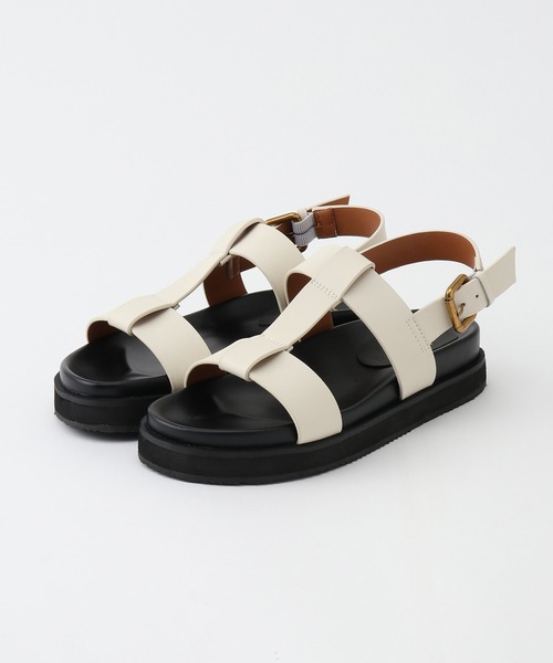 ROPE'（ロペ）の「Amber Sandal（アンバー サンダル）（サンダル・レディース・オフホワイト/ブラック・36/37/38）」の3枚目の写真