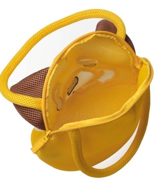 Kids Foret（キッズフォーレ）の「アニマルエアメッシュプールバック（スイムグッズ・キッズ・イエロー/ブラウン/オフホワイト・FREE）」の7枚目の写真