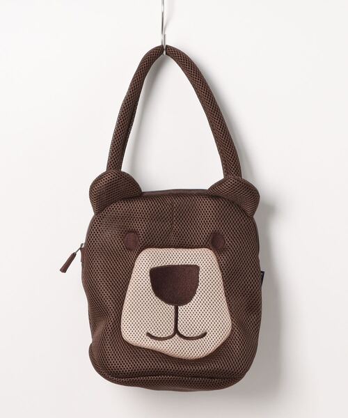 Kids Foret（キッズフォーレ）の「アニマルエアメッシュプールバック（スイムグッズ・キッズ・イエロー/ブラウン/オフホワイト・FREE）」の13枚目の写真