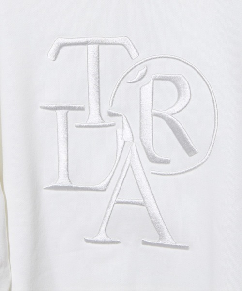 LARUTA(ラルータ)の「【LARUTA】厚盛り刺繍裏毛プルオーバー(Tシャツ/カットソー・レディース・ライトベージュ/オフホワイト/チャコールグレー・FREE)」の10枚目の写真