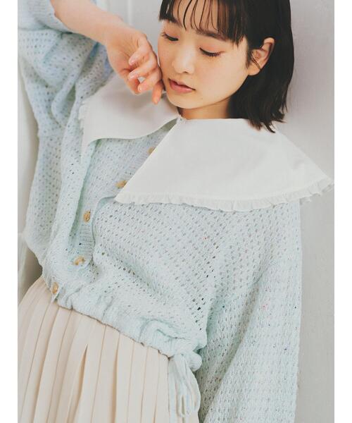 ehka sopo（エヘカソポ）の「フリルビッグ襟ブラウス（シャツ/ブラウス・レディース・オフホワイト/キナリ・F）」の2枚目の写真