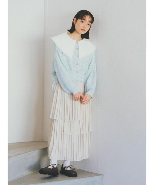 ehka sopo（エヘカソポ）の「フリルビッグ襟ブラウス（シャツ/ブラウス・レディース・オフホワイト/キナリ・F）」の4枚目の写真