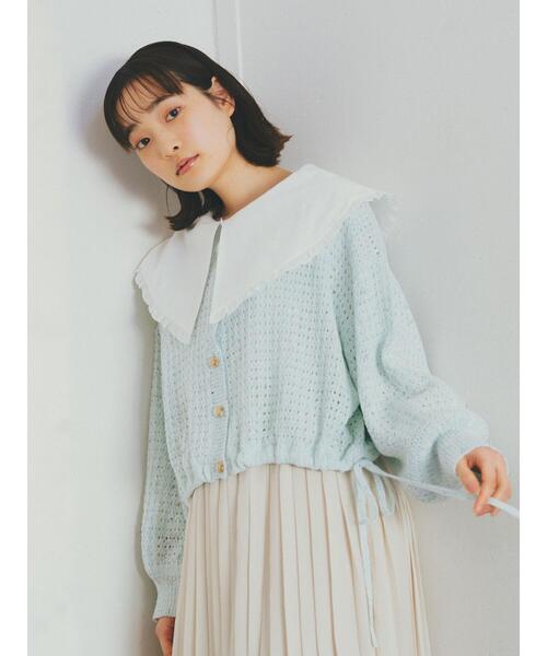 ehka sopo（エヘカソポ）の「フリルビッグ襟ブラウス（シャツ/ブラウス・レディース・オフホワイト/キナリ・F）」の5枚目の写真