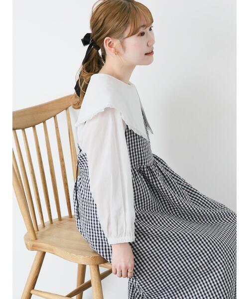 ehka sopo（エヘカソポ）の「フリルビッグ襟ブラウス（シャツ/ブラウス・レディース・オフホワイト/キナリ・F）」の13枚目の写真