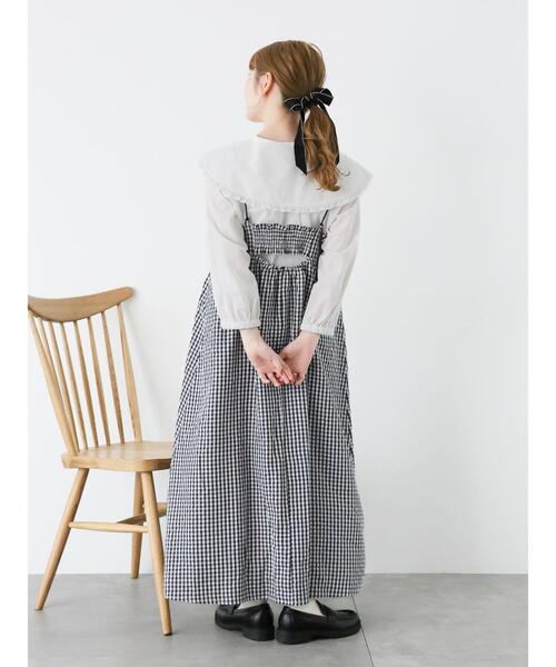 ehka sopo（エヘカソポ）の「フリルビッグ襟ブラウス（シャツ/ブラウス・レディース・オフホワイト/キナリ・F）」の15枚目の写真