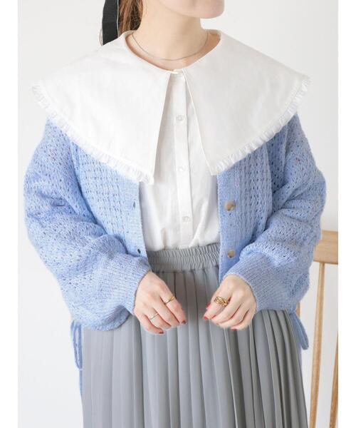 ehka sopo（エヘカソポ）の「フリルビッグ襟ブラウス（シャツ/ブラウス・レディース・オフホワイト/キナリ・F）」の16枚目の写真