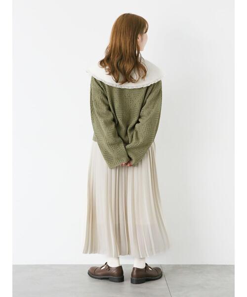 ehka sopo（エヘカソポ）の「フリルビッグ襟ブラウス（シャツ/ブラウス・レディース・オフホワイト/キナリ・F）」の21枚目の写真