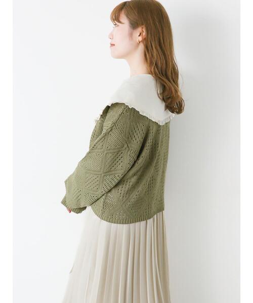 ehka sopo（エヘカソポ）の「フリルビッグ襟ブラウス（シャツ/ブラウス・レディース・オフホワイト/キナリ・F）」の22枚目の写真