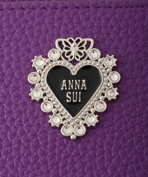ANNA SUI　アナスイ　パスケース　ウォールハート　バタフライ rose heart