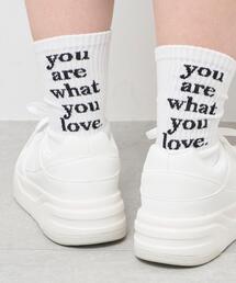 WEGO | WEGO/バックラメロゴソックス(ソックス/靴下)