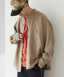 JOURNAL STANDARD relume | TECH メランジ スタンドCPOシャツ(シャツ/ブラウス)