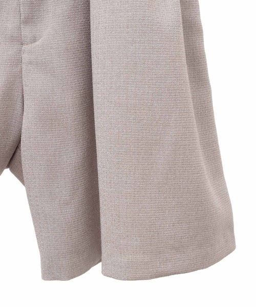 31 Sons de mode（トランテアン　ソン　ドゥ　モード）の「サマーツイードショートパンツ（その他パンツ・レディース・ブラック/グレー・36/38）」の9枚目の写真