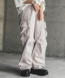 ナイロンドレープワイドカーゴプルオンパンツ