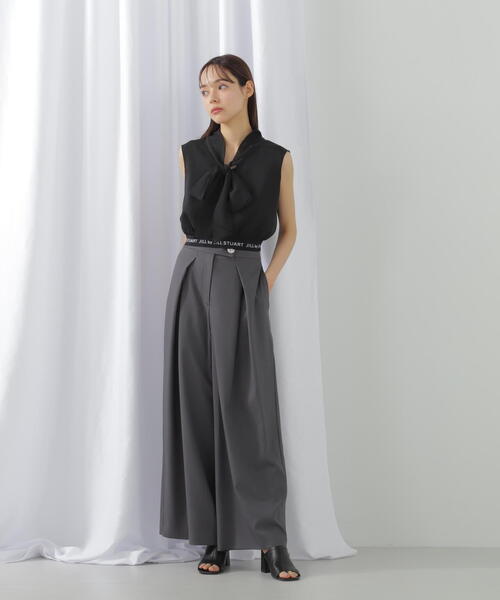 JILL by JILL STUART(ジルバイジルスチュアート)の「◇【eS】〈セットアップ対応〉ドライクロスタックワイドパンツ(その他パンツ・レディース・ホワイト系その他/グレー系その他・SMALL/MEDIUM)」の9枚目の写真