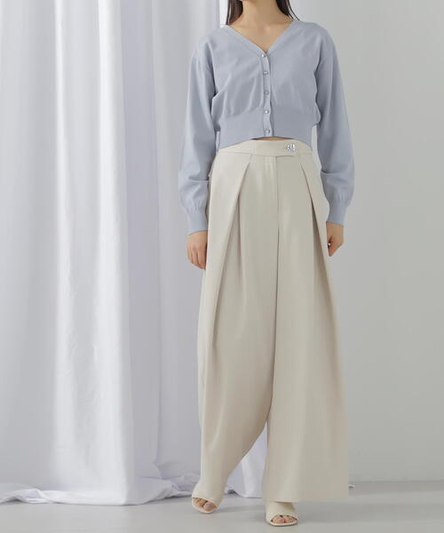 JILL by JILL STUART(ジルバイジルスチュアート)の「◇【eS】〈セットアップ対応〉ドライクロスタックワイドパンツ(その他パンツ・レディース・ホワイト系その他/グレー系その他・SMALL/MEDIUM)」の18枚目の写真