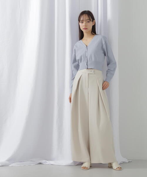 JILL by JILL STUART(ジルバイジルスチュアート)の「◇【eS】〈セットアップ対応〉ドライクロスタックワイドパンツ(その他パンツ・レディース・ホワイト系その他/グレー系その他・SMALL/MEDIUM)」の19枚目の写真