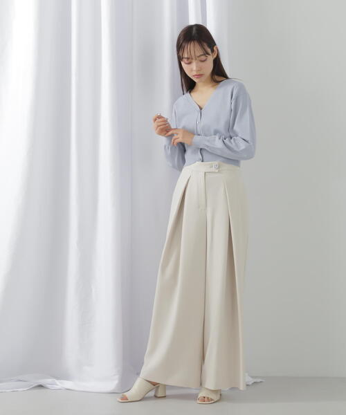 JILL by JILL STUART(ジルバイジルスチュアート)の「◇【eS】〈セットアップ対応〉ドライクロスタックワイドパンツ(その他パンツ・レディース・ホワイト系その他/グレー系その他・SMALL/MEDIUM)」の20枚目の写真
