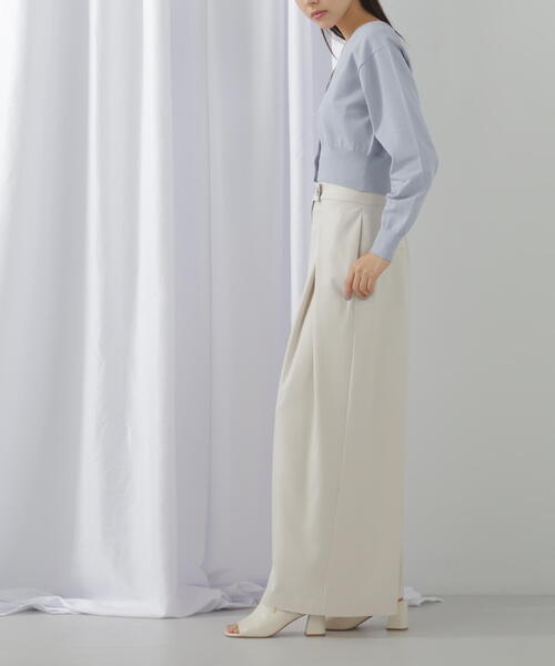 JILL by JILL STUART(ジルバイジルスチュアート)の「◇【eS】〈セットアップ対応〉ドライクロスタックワイドパンツ(その他パンツ・レディース・ホワイト系その他/グレー系その他・SMALL/MEDIUM)」の22枚目の写真