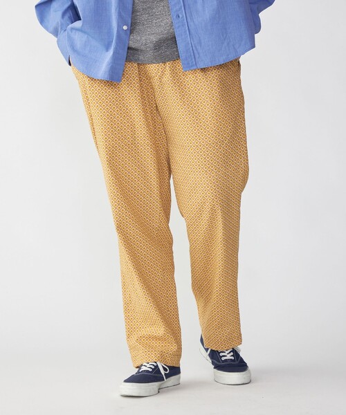 SHIPS（シップス）の「SHIPS: タイプライター プリント イージー パンツ（その他パンツ・メンズ・イエロー/ダークグリーン/ブラウン/ネイビー/ダークブルー/グリーン/ナチュラル・MEDIUM/LARGE）」の7枚目の写真