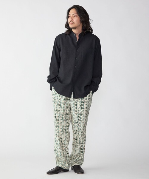 SHIPS（シップス）の「SHIPS: タイプライター プリント イージー パンツ（その他パンツ・メンズ・イエロー/ダークグリーン/ブラウン/ネイビー/ダークブルー/グリーン/ナチュラル・MEDIUM/LARGE）」の8枚目の写真