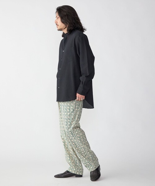 SHIPS（シップス）の「SHIPS: タイプライター プリント イージー パンツ（その他パンツ・メンズ・イエロー/ダークグリーン/ブラウン/ネイビー/ダークブルー/グリーン/ナチュラル・MEDIUM/LARGE）」の12枚目の写真