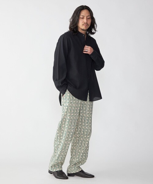 めページ セール】SHIPS: タイプライター プリント イージー パンツ（その他