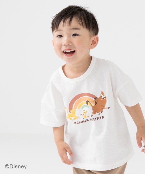 DISNEY ライオンキング ムービーTシャツ ディズニー DisneyディズニーライオンキングアニメキャラクターTシャツt