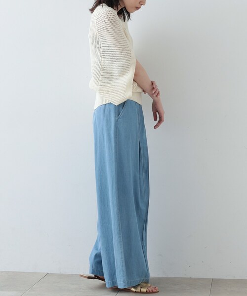 GALLEST（ギャレスト）の「◆メッシュケープニット（ニット/セーター・レディース・ブラック/ホワイト系/ベージュ・38）」の17枚目の写真