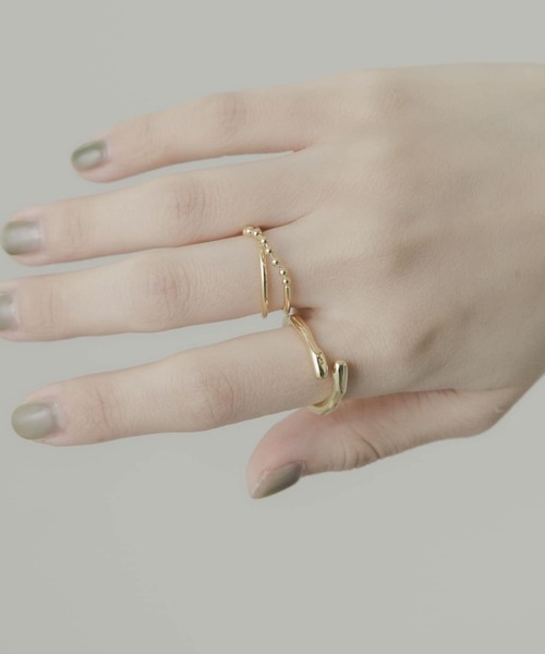 SMELLY（スメリー）の「2セットリング（リング・レディース・ゴールド・-）」の4枚目の写真