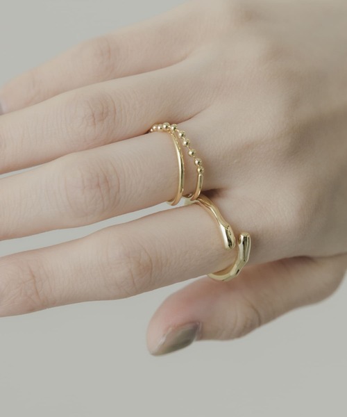 SMELLY（スメリー）の「2セットリング（リング・レディース・ゴールド・-）」の6枚目の写真
