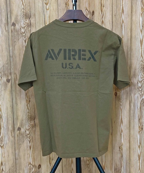 *AVIREX* STENCIL OFFICIAL LOGO 半袖Ｔシャツ MIL. STENCIL OFFICIAL LOGO 半袖Tシャツ（Tシャツ/カットソー