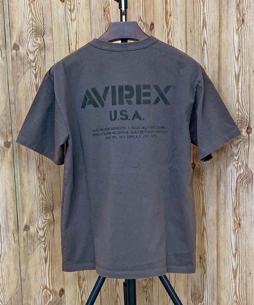 AVIREX｜MIL. STENCIL OFFICIAL LOGO T-SHIRT / ステンシル