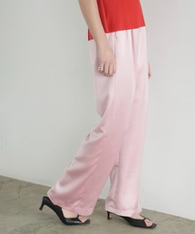 【新品未使用】CLANE SATIN TUCK PANTS ピンク2 新品未使用】CLANE SATIN TUCK PANTS ピンク2