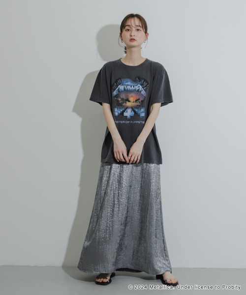 SENSE OF PLACE by URBAN RESEARCH（センスオブプレイスバイアーバンリサーチ）の「『別注』GOOD ROCK SPEED×SOP　METALLICA バンドTシャツ（Tシャツ/カットソー・レディース・ブラック/ネイビー・ONE）」の6枚目の写真